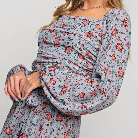 THE SHYANNA  PRINTED RAYON GAUZE CROP TOP  NWT - Picture 3 of 8